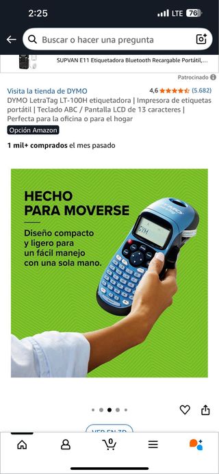 DYMO LetraTag LT-100H: Etiquetadora