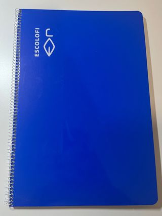 Cuaderno Escolofi azul