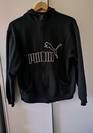 Sudadera Puma negra c/ capucha