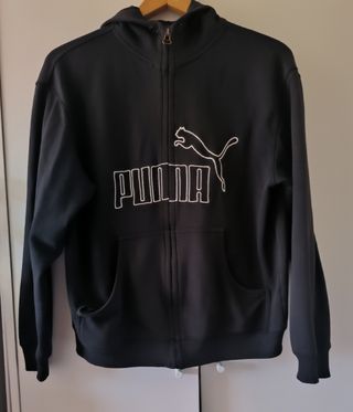 Sudadera Puma negra c/ capucha