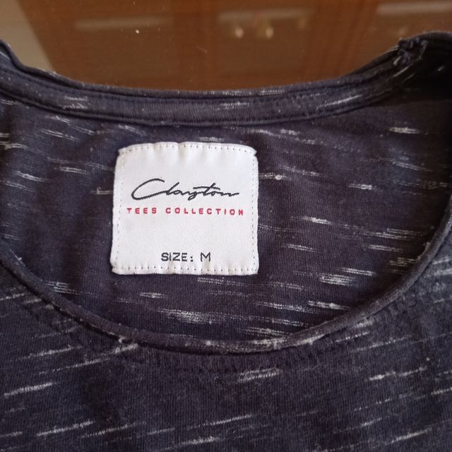 Maglietta Clayton nera a maniche corte