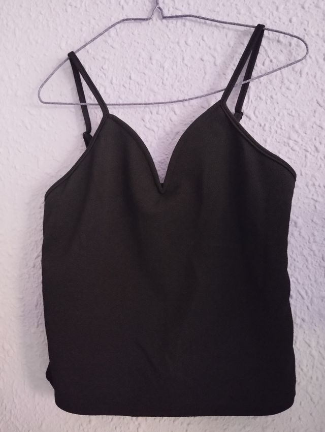Top negro - Tirantes finos