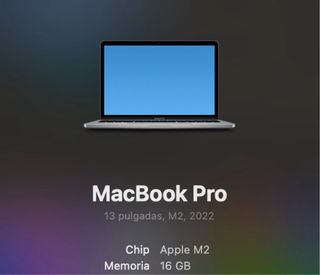 MacBook Pro M2 16GB 500GB COMO NUEVO