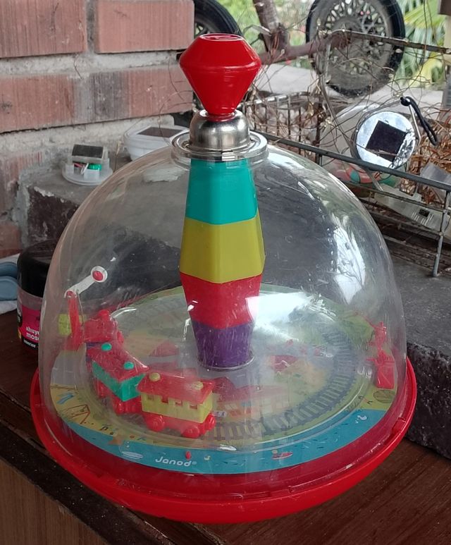 Peonza musical tren juguete