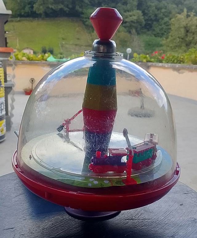 Peonza musical tren juguete