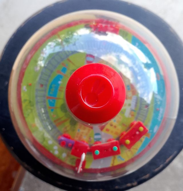 Peonza musical tren juguete