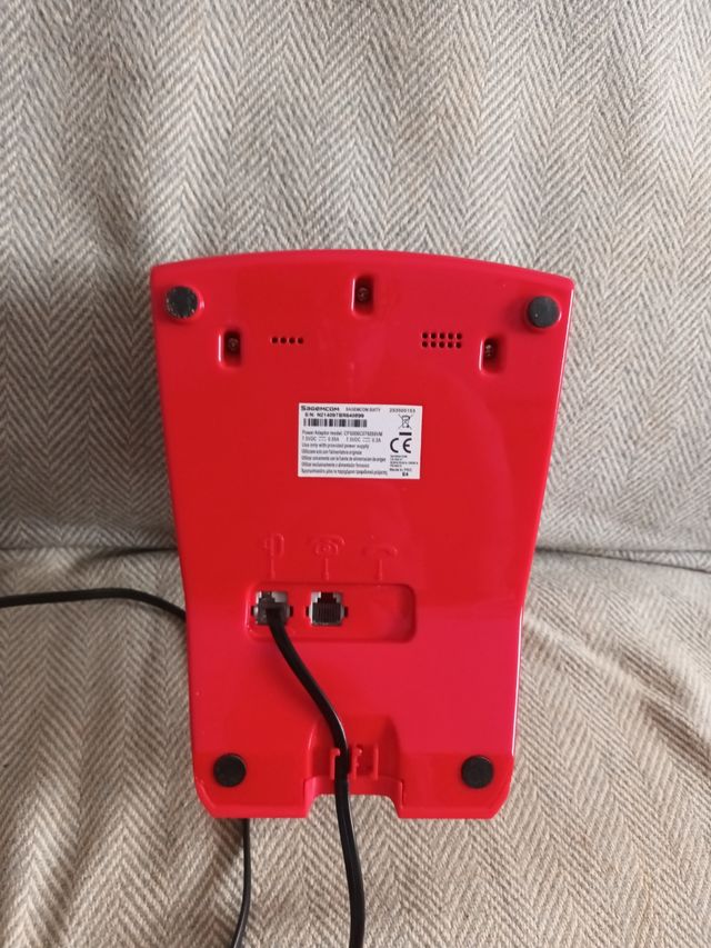 Teléfono fijo Sagemcom rojo