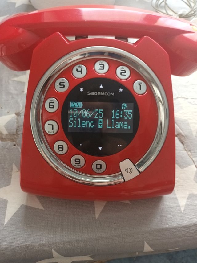 Teléfono fijo Sagemcom rojo