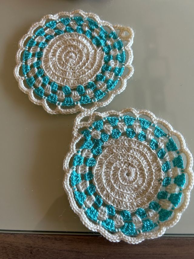 Bolsa para pan y 2 manoplas, hecho a mano