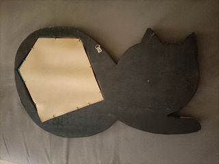 Specchio gatto legno vintage