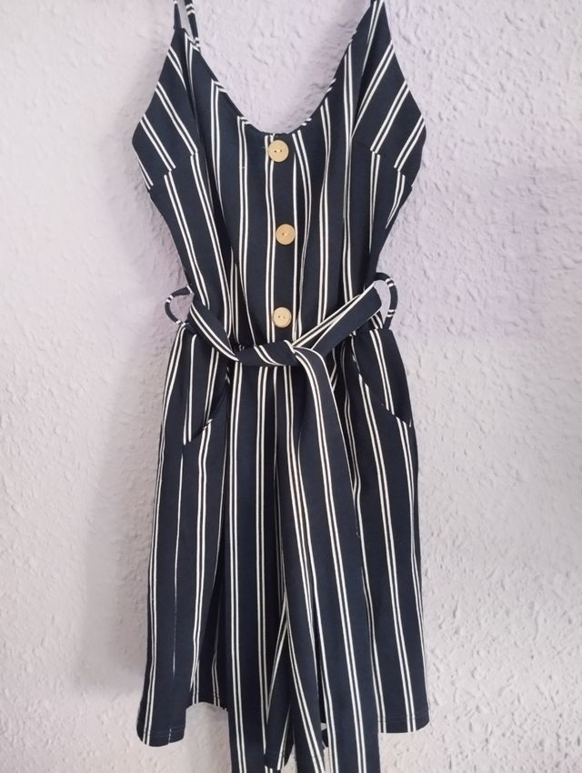 Vestido rayas azul marino