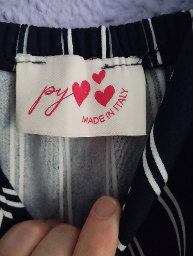 Vestido rayas azul marino