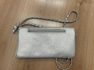 Bolso bandolera plateado