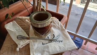 Mate calabaza plata - Artesanal