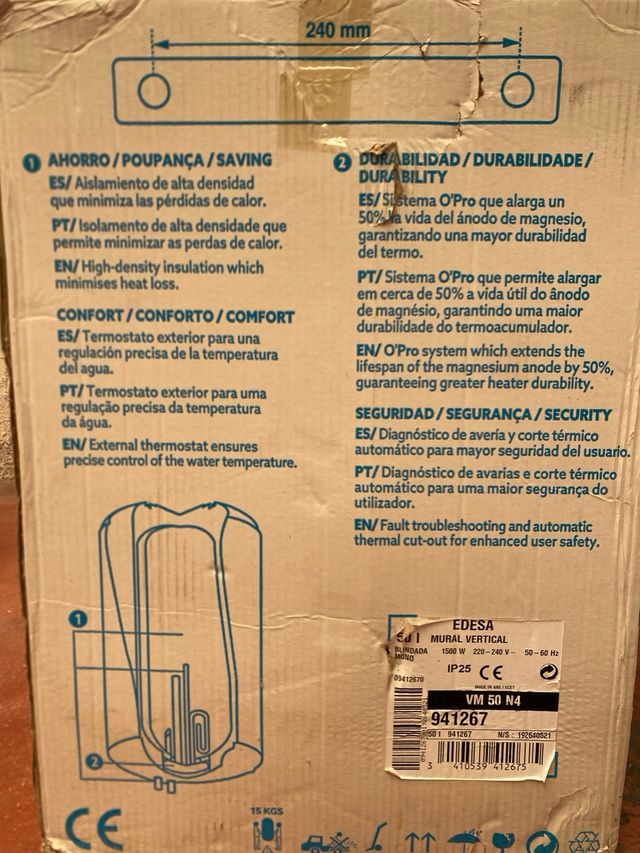 Termo eléctrico Neckar 50l