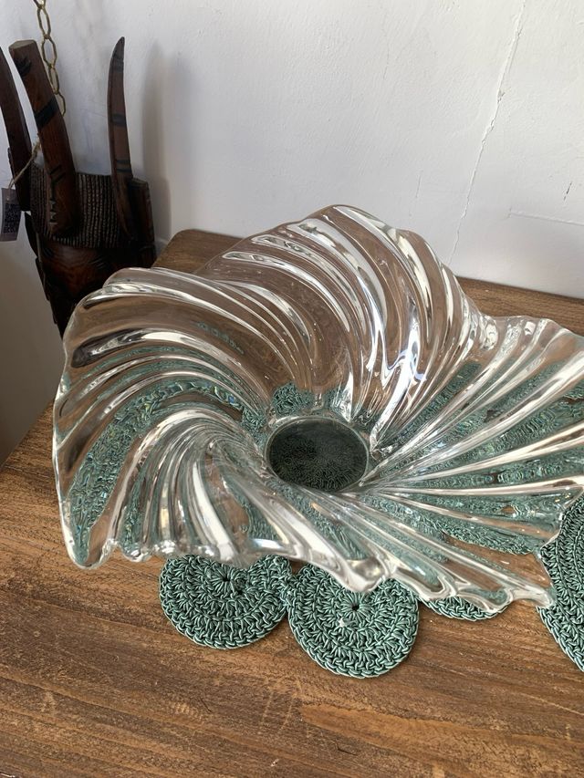 Centrotavola cristallo argento