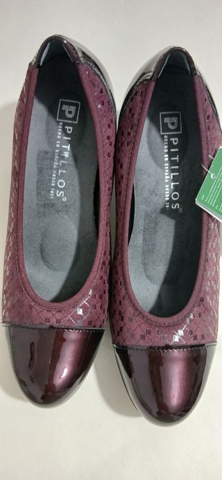 Zapatos Pitillos Burdeos