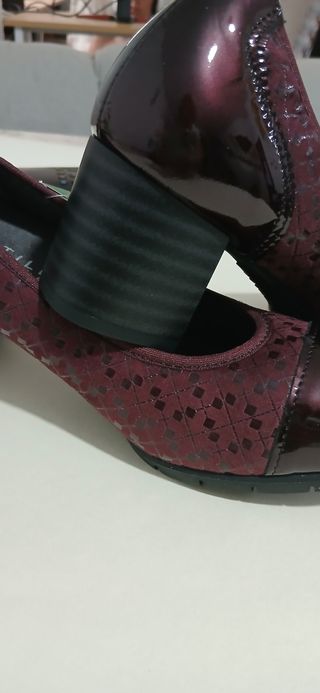 Zapatos Pitillos Burdeos