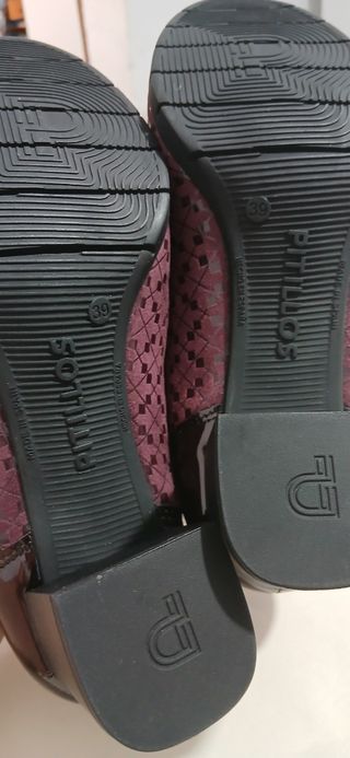 Zapatos Pitillos Burdeos