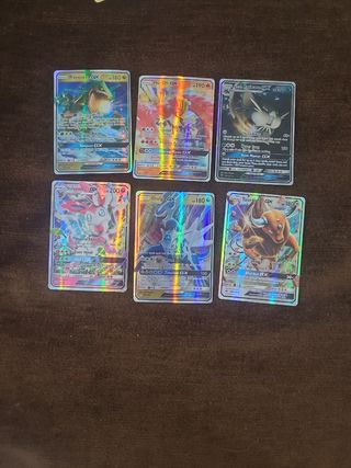 6 cartas Pokémon GX brillantes