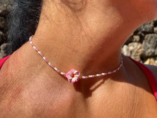 Collar Flor Hawaiana Rosa