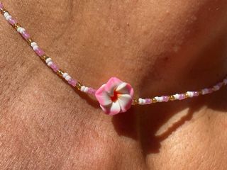 Collar Flor Hawaiana Rosa