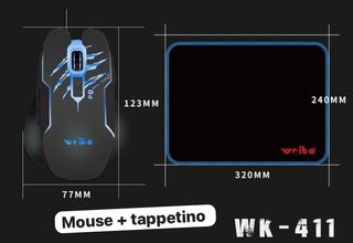 Mouse Weibo WK-411 + tappetino