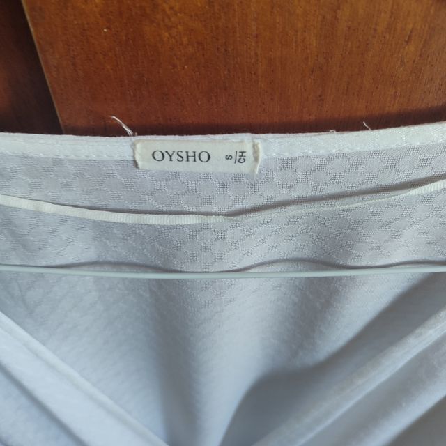 Blusa nueva Oysho blanca talla S
