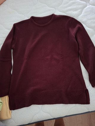 Jersey granate mujer