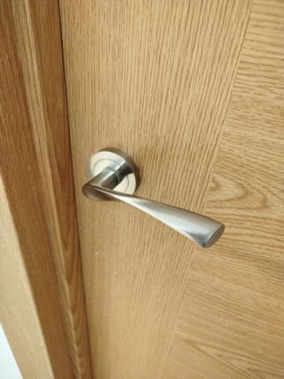 Puerta interior madera 4 cristales 72 centímetros