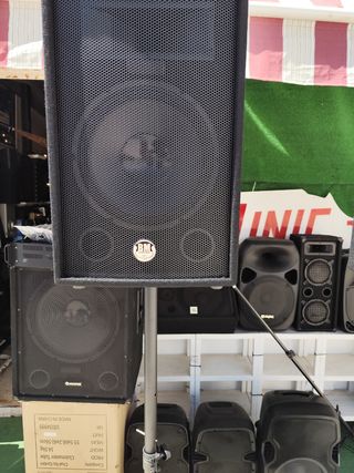 Equipo sonido BMS  Subwoofer 15" + 2 altavoces 600