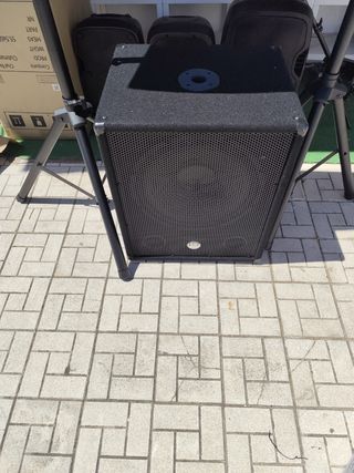 Equipo sonido BMS  Subwoofer 15" + 2 altavoces 600