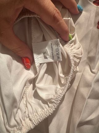Blusa beige y marrón - Talla S