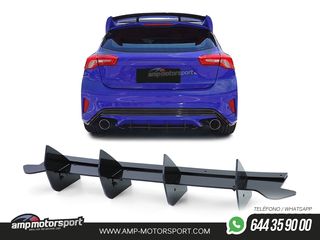 AÑADIDO DIFUSOR TRASERO FORD FOCUS MK4 ST 2019-- NEGRO BRILLO