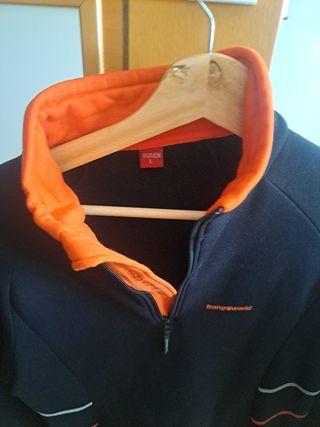 Forro Polar Trangoworld L Negro/Naranja    Mujer