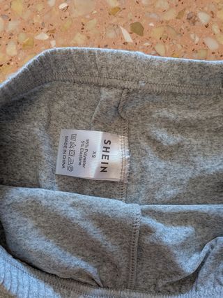 Mallas deportivas Shein XS - Gris y negro
