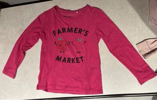 5 Camisetas niña manga larga