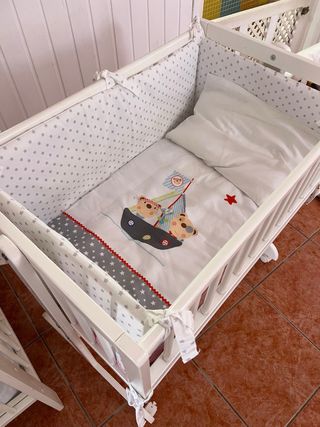 Mini cuna blanca - madera