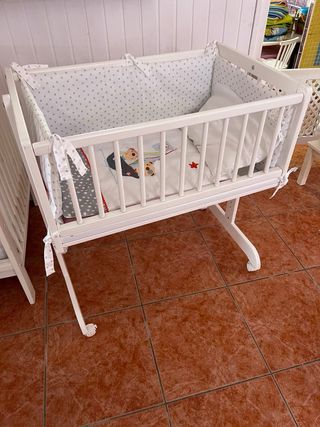 Mini cuna blanca - madera