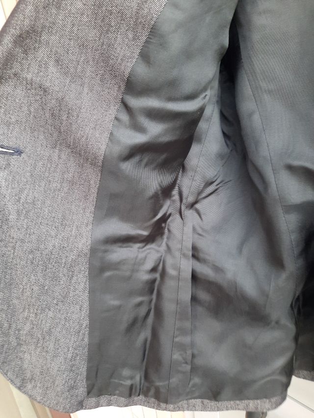 Blazer jeans Zara Basic grigio 44-46