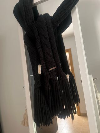 Bufanda Michael Kors negra - Tejida