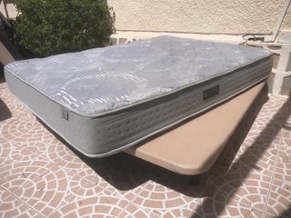 cama 135x190cm colchon visco y tapiflex