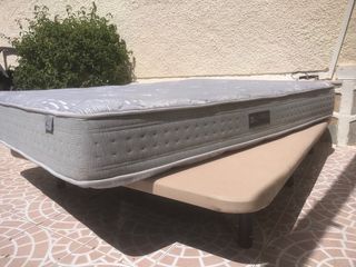 cama 135x190cm colchon visco y tapiflex