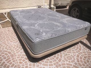 cama 135x190cm colchon visco y tapiflex