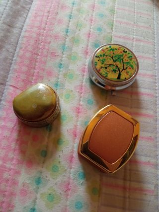 Pastillero antiguo | Plata y piedra