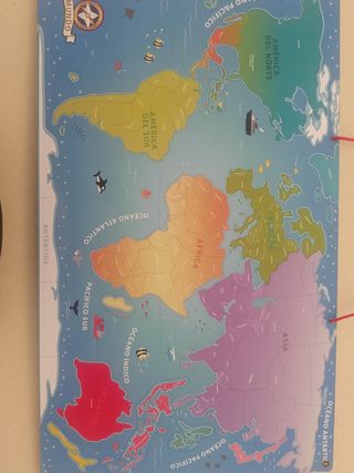 Mapa mundi imantado