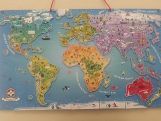 Mapa mundi imantado