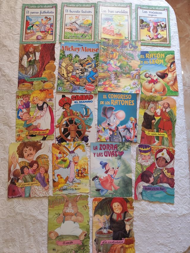 Lote 18 cuentos infantiles troquelados vintage