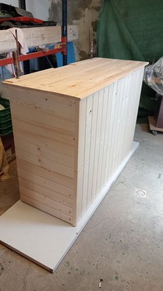 Mostrador madera - Estilo Chevron