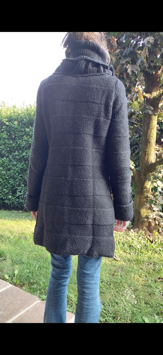 Cappotto lana Kontatto nero